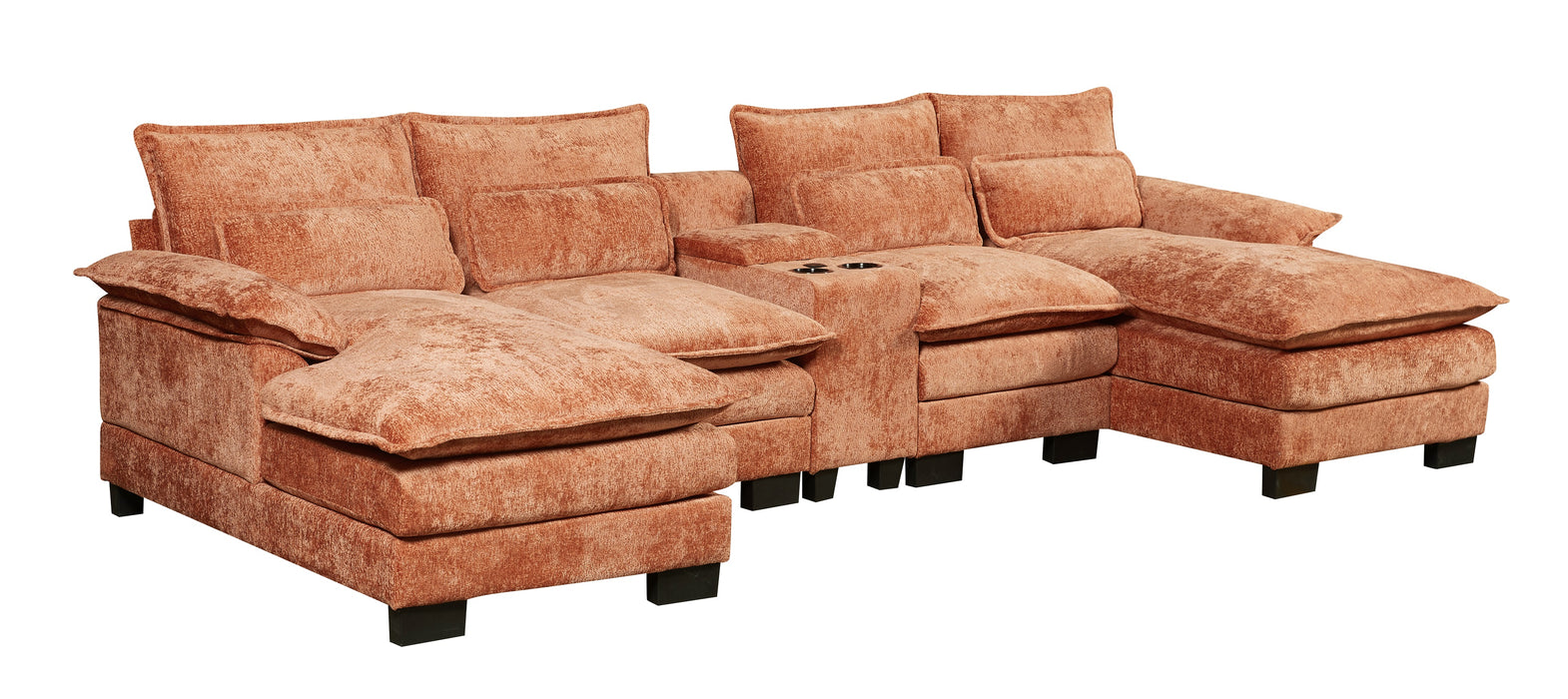 RIVERY Loungebank met Console Cognac