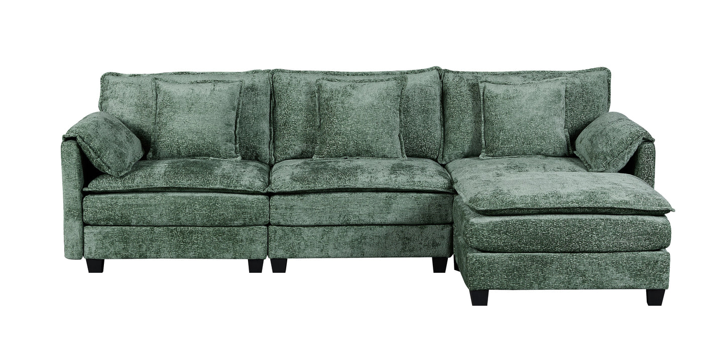 NOULET Modulares Ecksofa Smaragdgrün