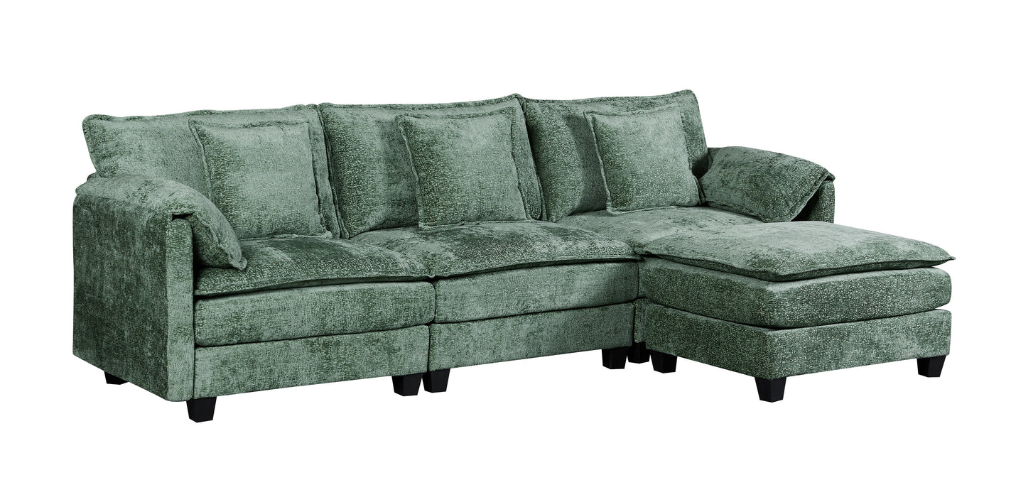 NOULET Modulares Ecksofa Smaragdgrün