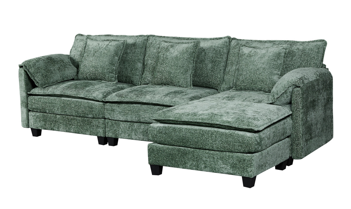 NOULET Modulares Ecksofa Smaragdgrün