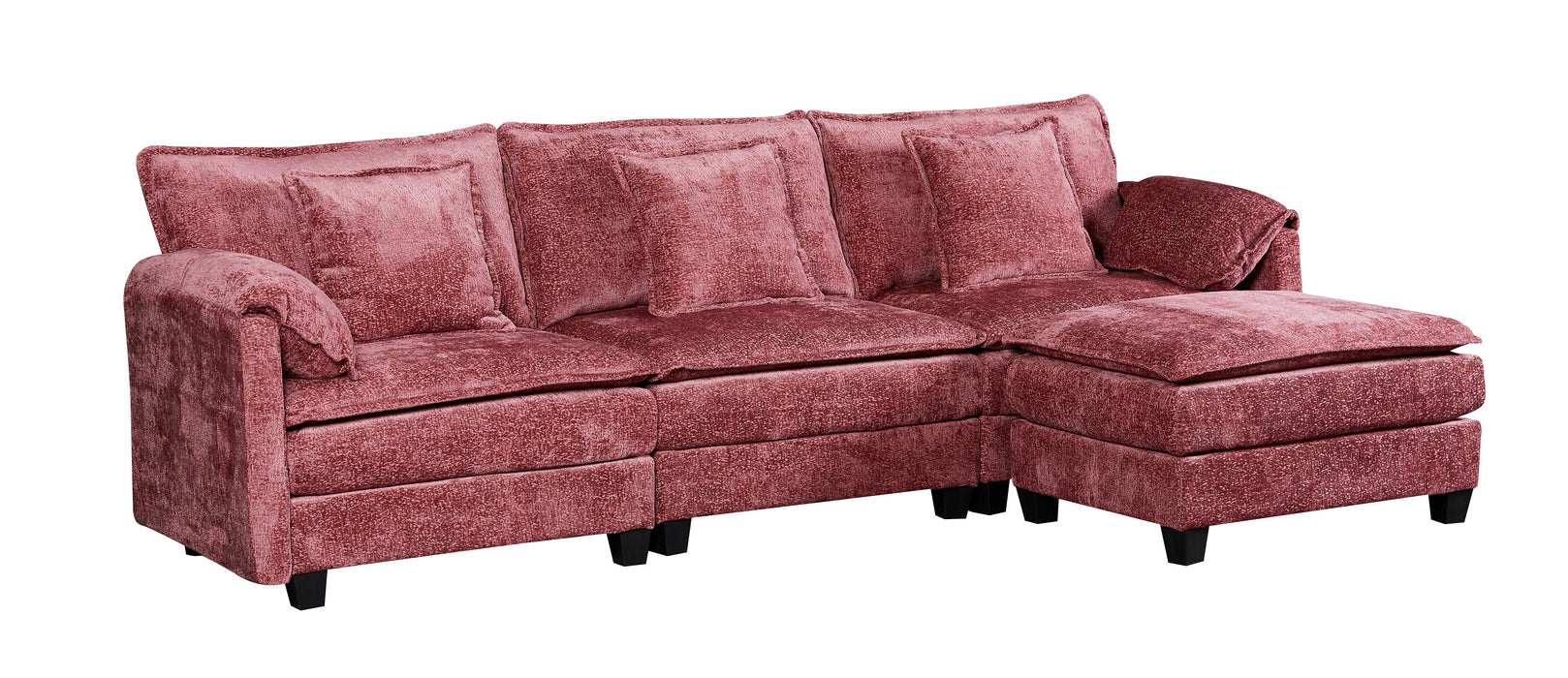 NOULET Modulares Ecksofa Bordeaux