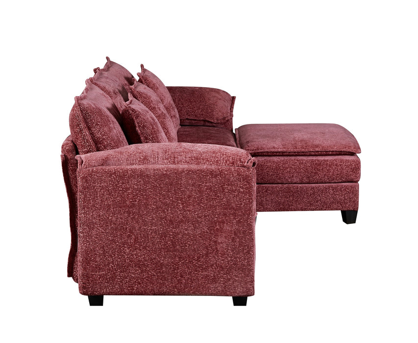NOULET Modulares Ecksofa Bordeaux