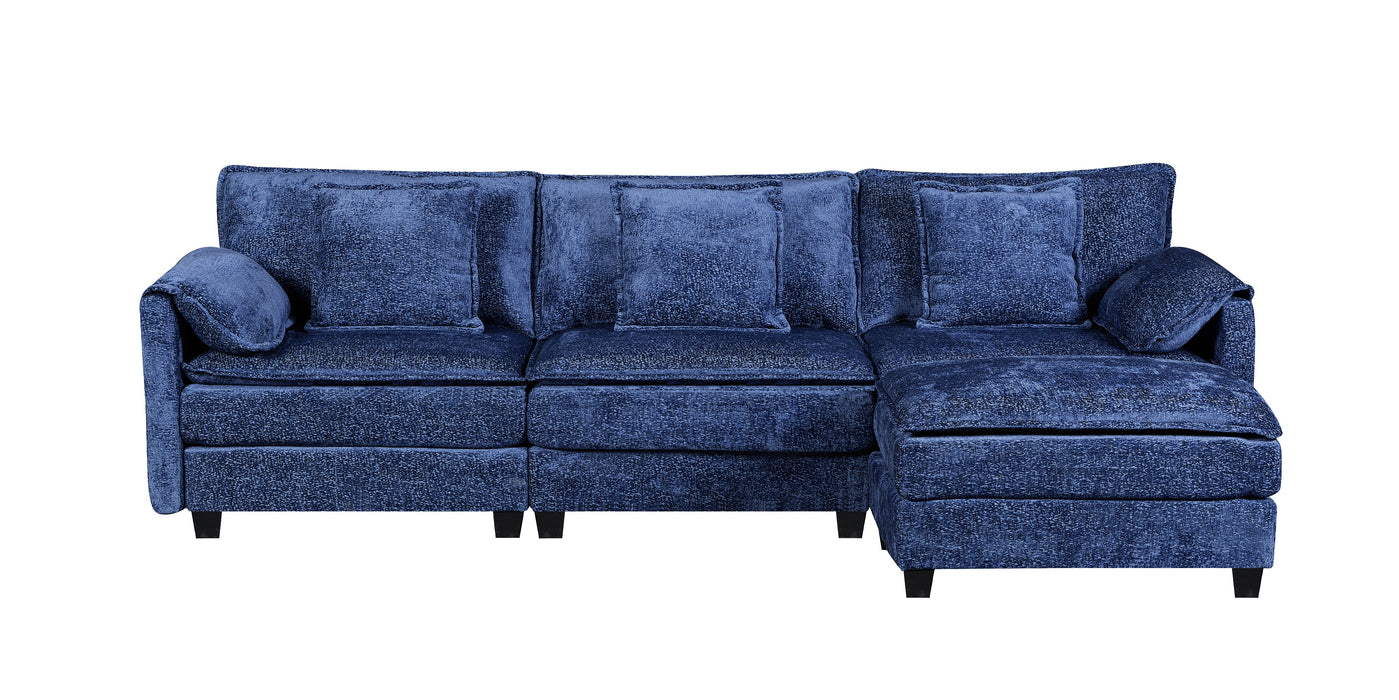 NOULET Modulares Ecksofa Blau