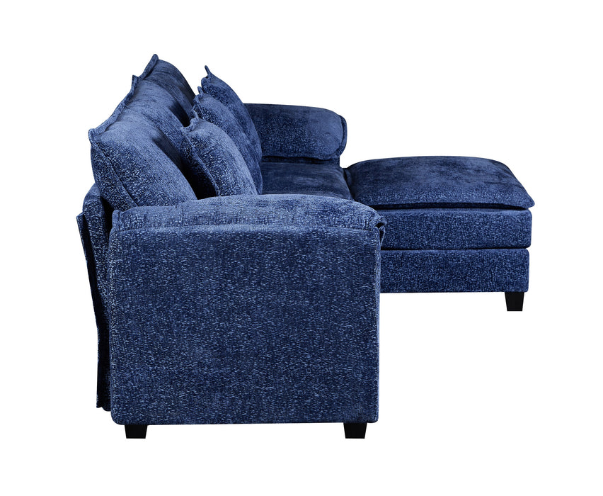 NOULET Modulares Ecksofa Blau