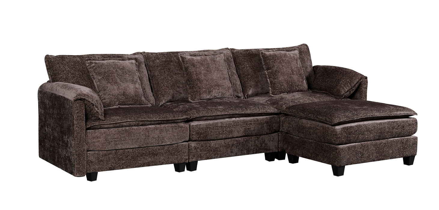 NOULET Modulares Ecksofa Taupe