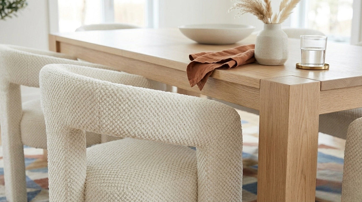 Eetkamerstoel Armeno Boucle Creme