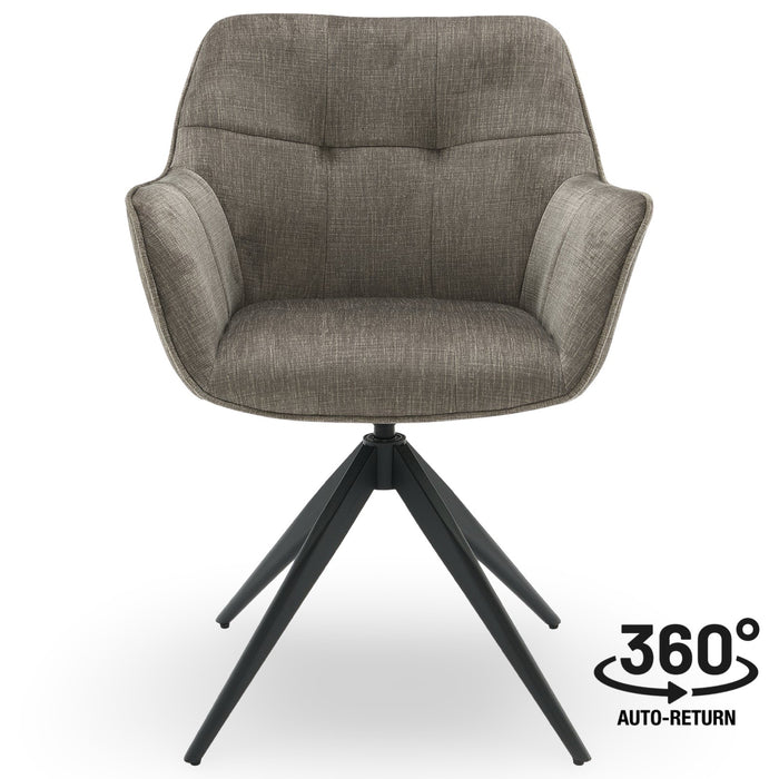 Draaibare Eetkamerstoel Niort Velours Taupe