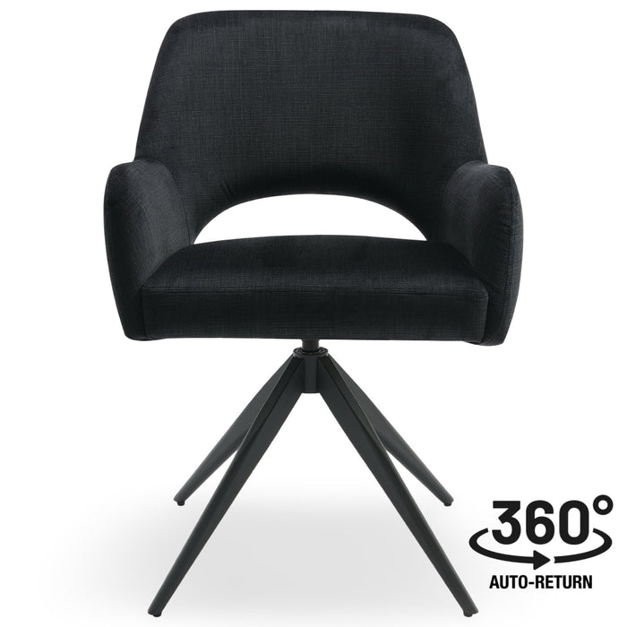 Draaibare Eetkamerstoel Moulin Zwart