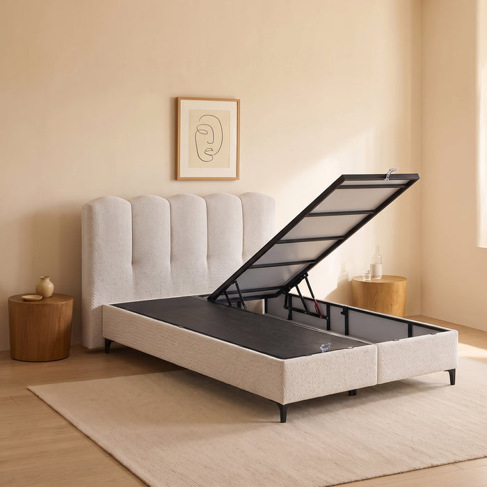 Stauraumbett ALTORF 160 × 200 cm – Stone