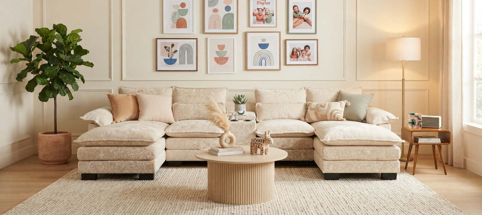 RIVERY Loungebank met Console Stone