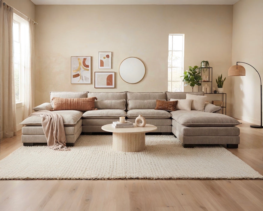 RIVERY Canapé Lounge Double Taupe