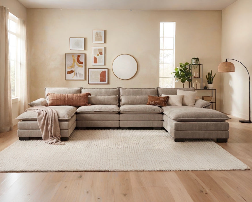 RIVERY Canapé Lounge Double Taupe