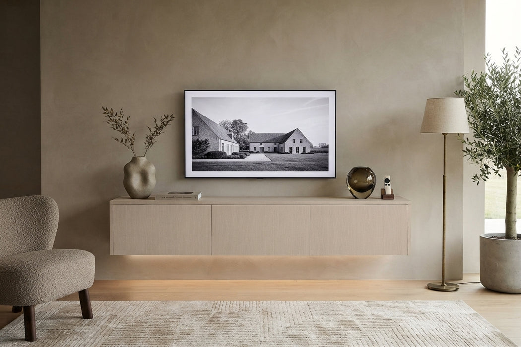 Meuble TV Suspendu VIEUX Taupe 180 CM