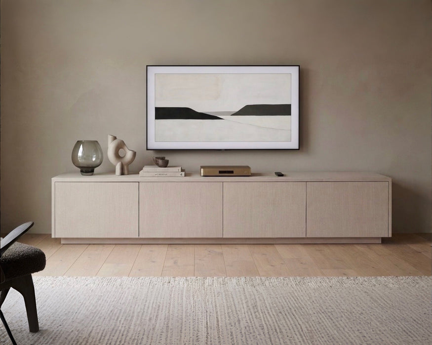 Meuble TV LAMOR Japandi Ivoire 240CM