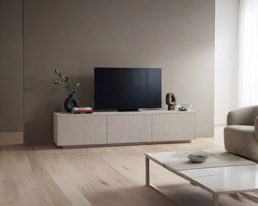 Meuble TV LAMOR Japandi Ivoire 180CM