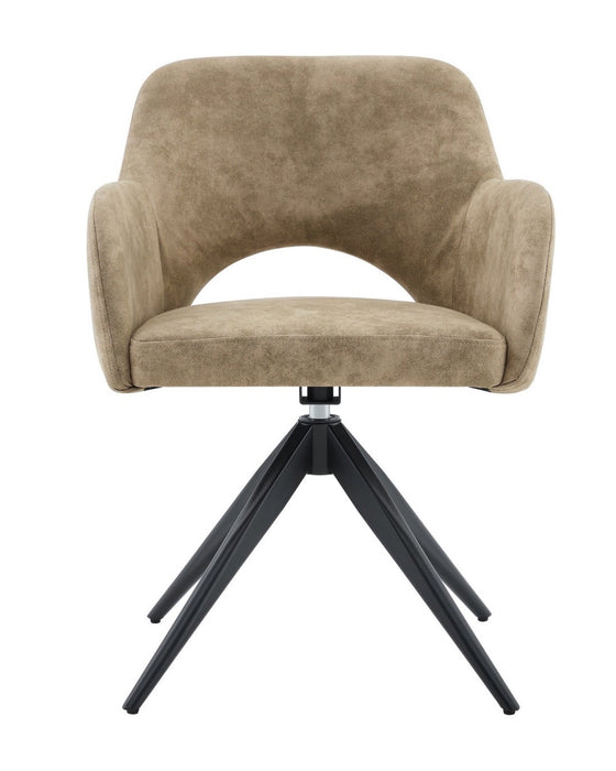 Draaibare Eetkamerstoel Moulin Leer Taupe