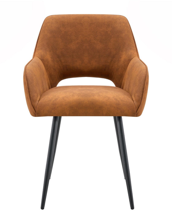 Chaise de Salle à Manger Origny Cuir Cognac