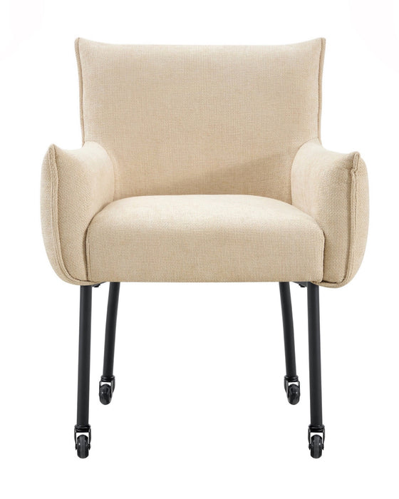 Industrielle Esszimmerstuhl Ourier Leinen Stone