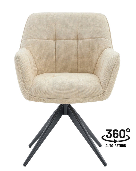 Eetkamerstoel Niort Linnen Stone