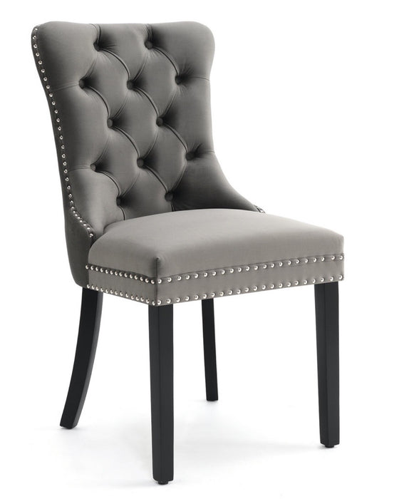 Eetkamerstoel Bains Velours Grijs