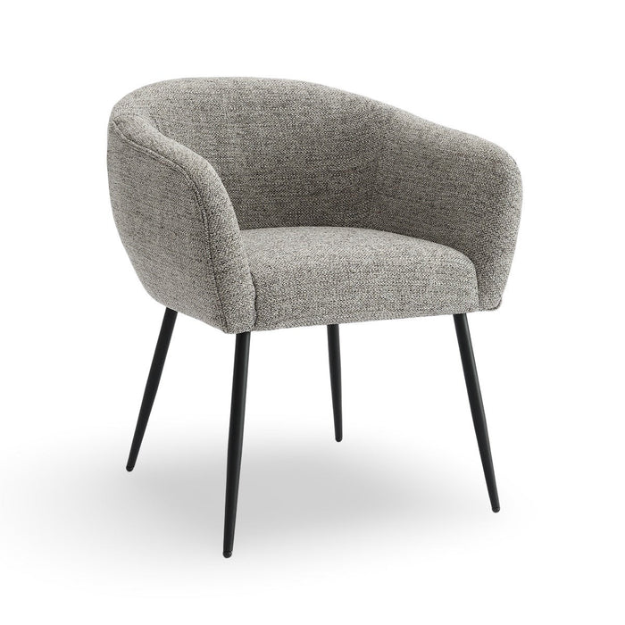 Eetkamerstoel Antoly Linnen Antraciet Set van 2