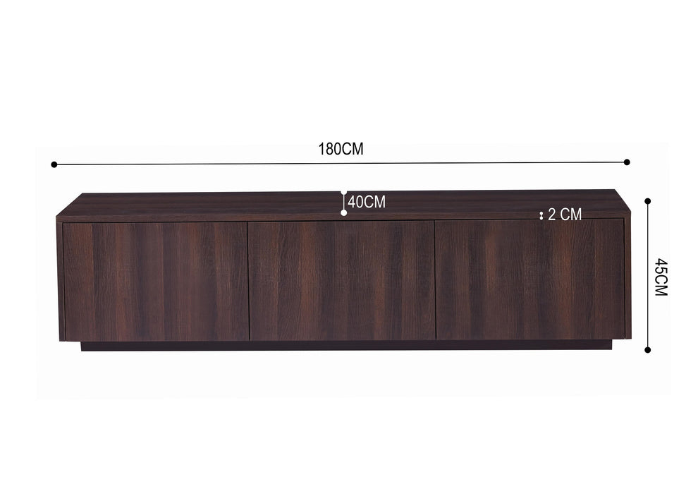 Meuble TV LAMOR Japandi Noyer 180CM