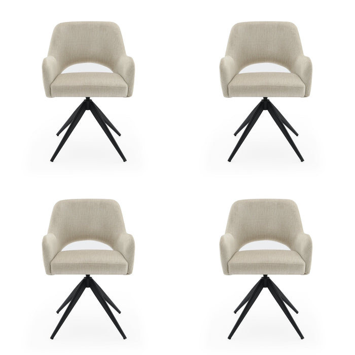 Draaibare Eetkamerstoel Moulin Stone Set van 4