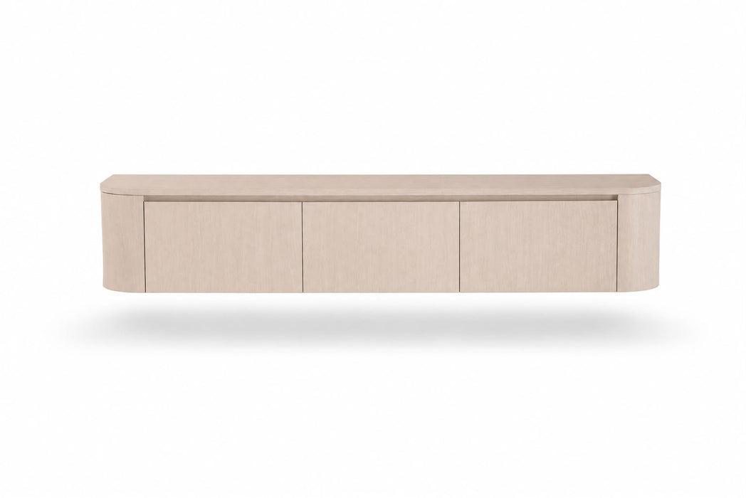 Japandi Zwevend TV-meubel SAUVERN Taupe 180CM
