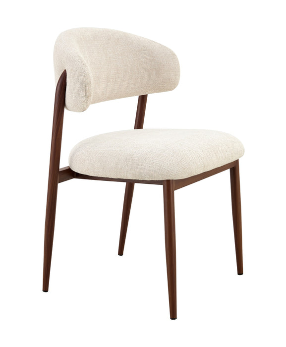 Chaise de salle à manger Japandi CHAUM Lin Stone