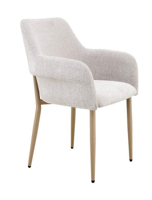 Chaise de Salle à Manger Japandi FLECHE Boucle Stone