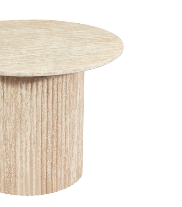 Japandi Salontafel Martin Set 2-in-1  Travertin Look