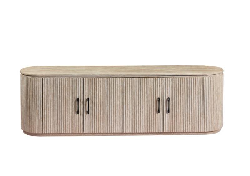 Japandi TV-Möbel Martin Travertin Optik 180 cm