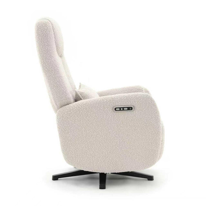 Fauteuil Relax Électrique Boucle Gervais Creme