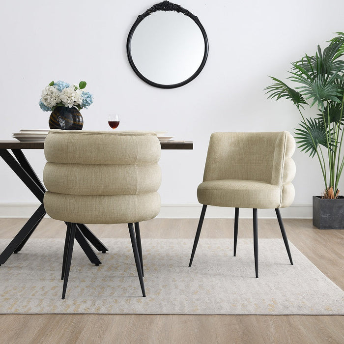 Eetkamerstoel Brando Velours Zwart Set van 4