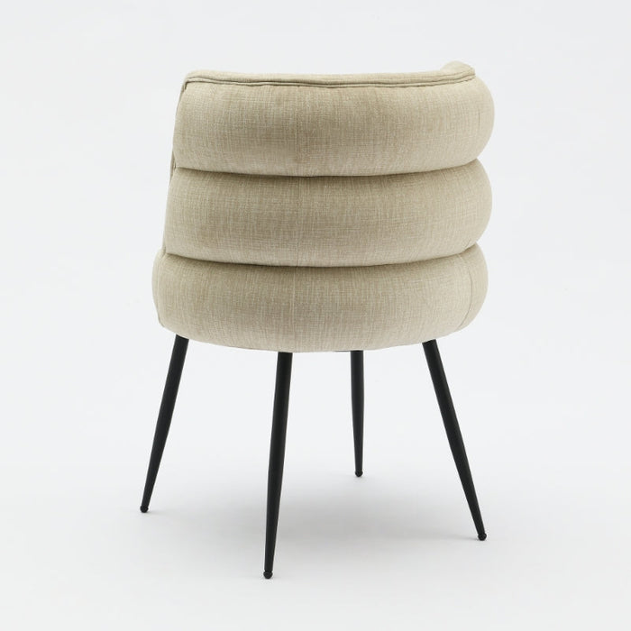 Eetkamerstoel Brando Velours Zwart Set van 4